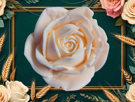 Peach Rose Flower Soap Favors – Shea Butter & Apricot Oil Artisan Gift