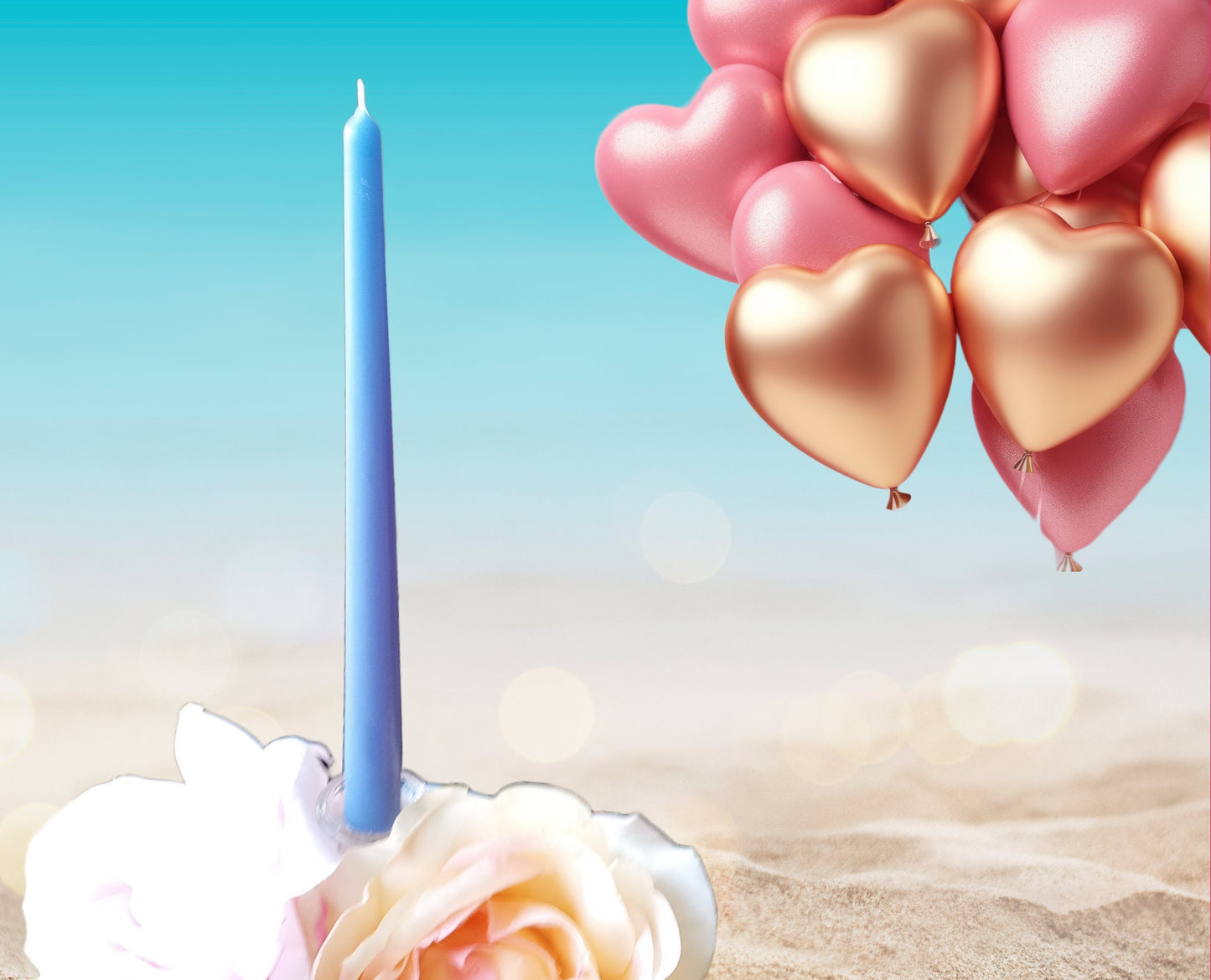 Pastel Beeswax Candle Birthday Gift