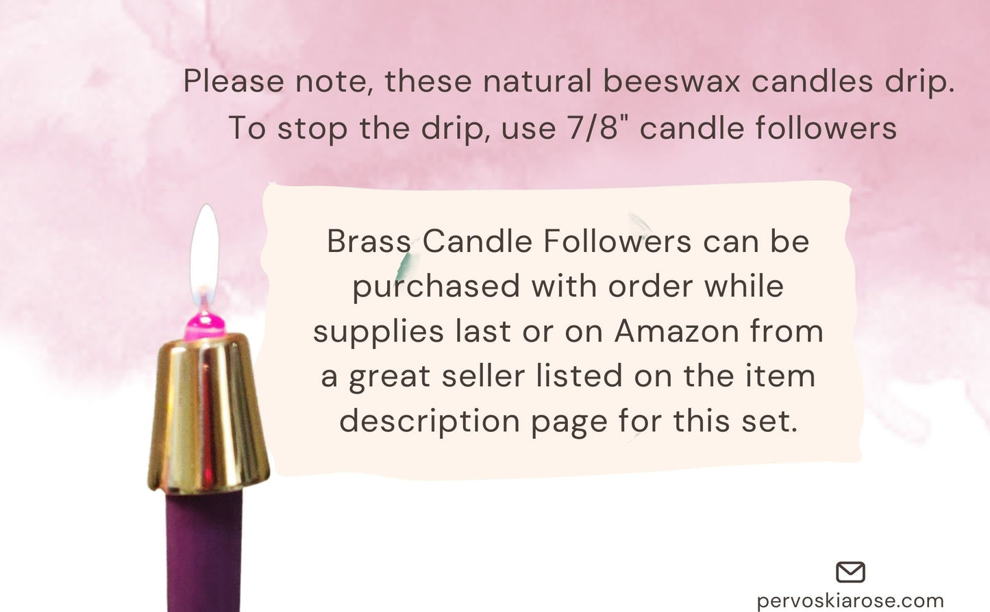 Handmade Beeswax Advent Candles: Colonial Tapers, USA Cotton Wick, Set of 4