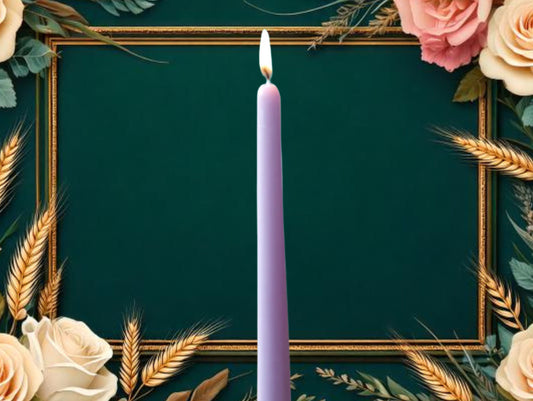 Pastel Beeswax Candle Birthday Gift