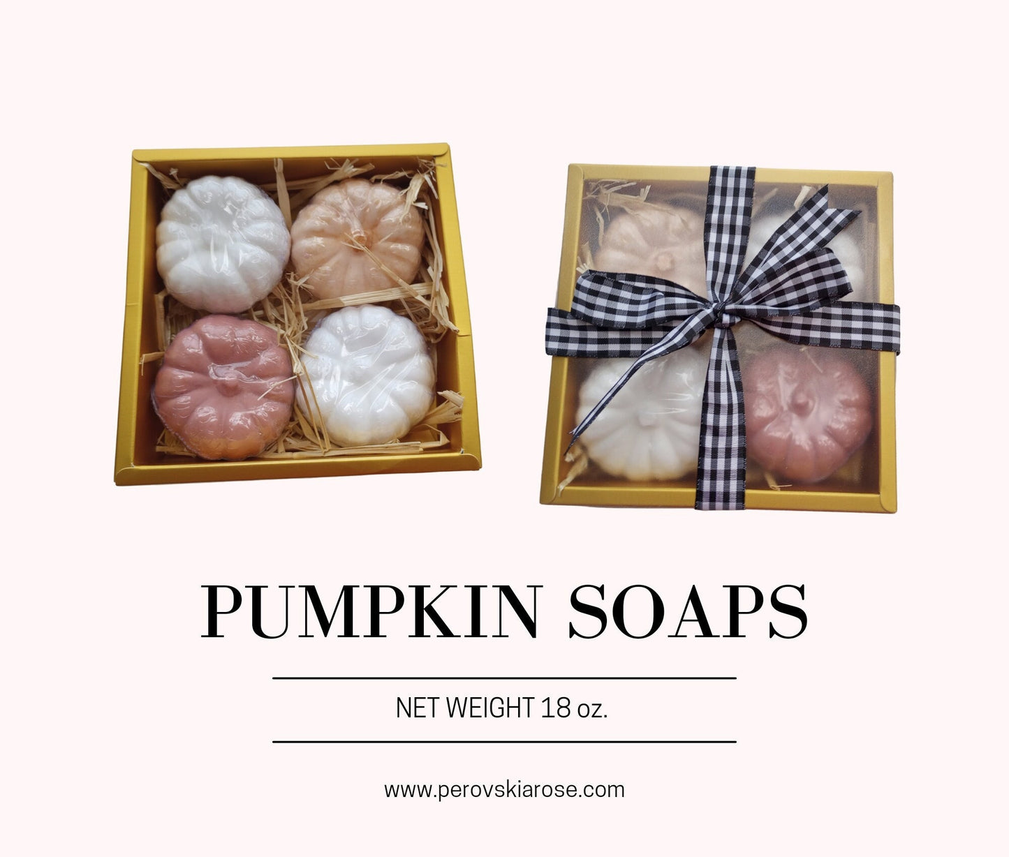 Pumpkin Soap Gift Set, 4 Soaps