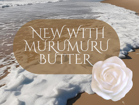 Intricately detailed white rose flower soap featuring a Shea-enriched base.