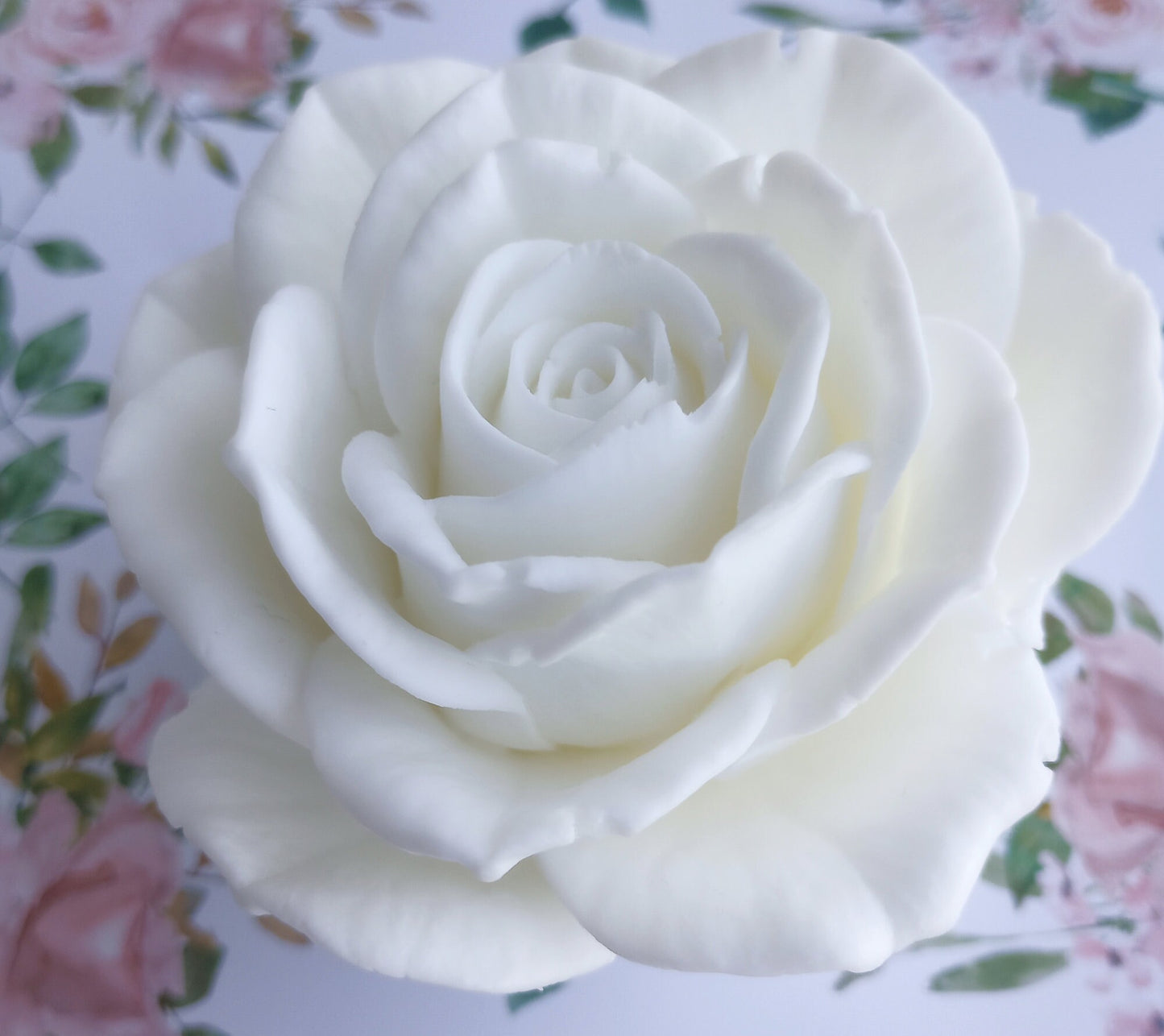 White Rose Soap Flower Box: Floral Scented Cocoa Butter Soaps