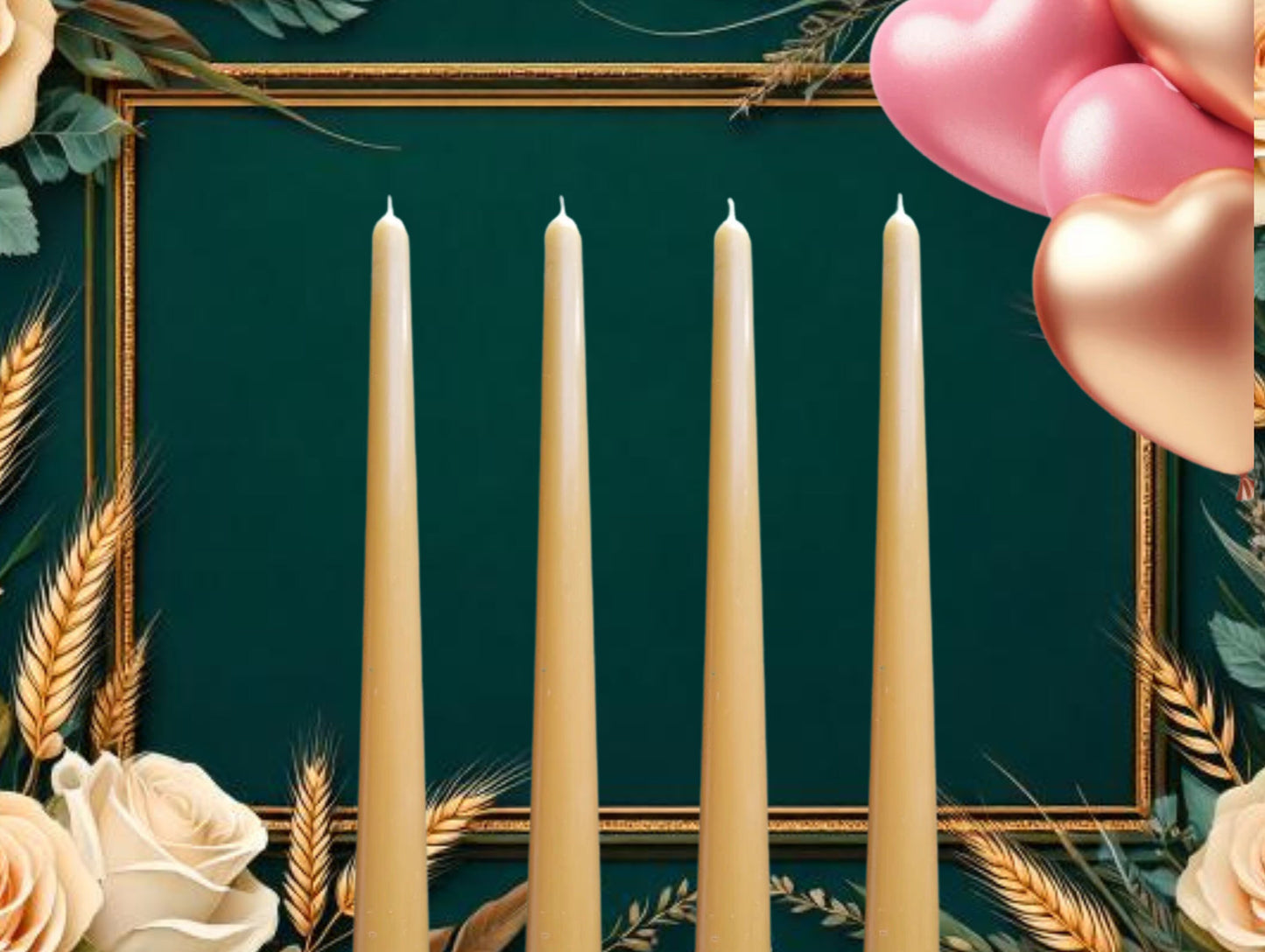 American Made Beeswax Tapers