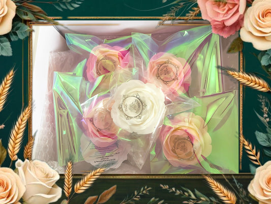 Gardenia Rose Soap Favors, Also Available in Peach or Fresh Scent